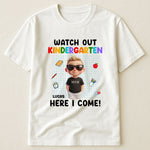 Watch-Out-School-Here-I-Come-Cartoon-Style-Personalized-Shirt-4