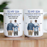 Watching You Be A Dad - Father's Day Gift For Son From Dad, Mom - Personalized Mug