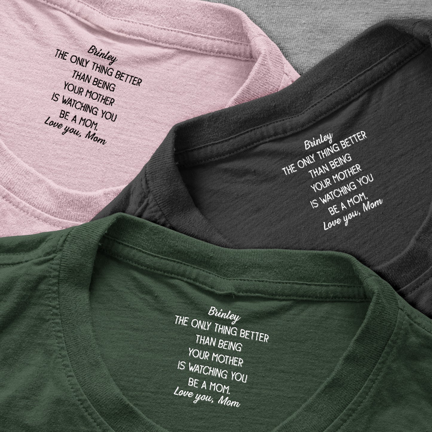 Watching You Be A Mom - 1st Mother's Day Gift, Custom Hidden Message - Personalized Shirt