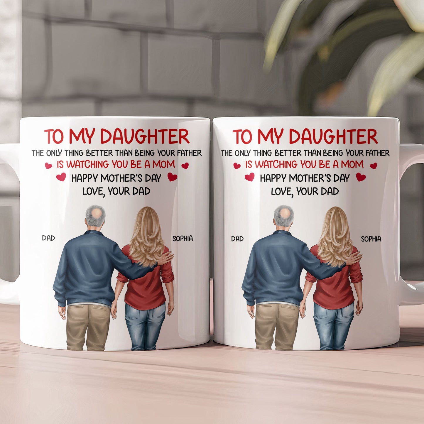 Watching_You_Be_A_Mom_Mother_s_Day_Gift_For_Daughter_From_Dad_Mom_Personalized_Mug_2