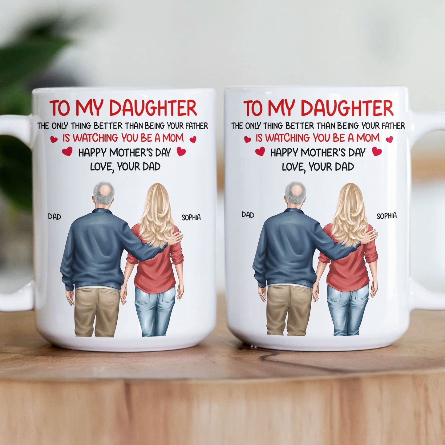 Watching_You_Be_A_Mom_Mother_s_Day_Gift_For_Daughter_From_Dad_Mom_Personalized_Mug_3