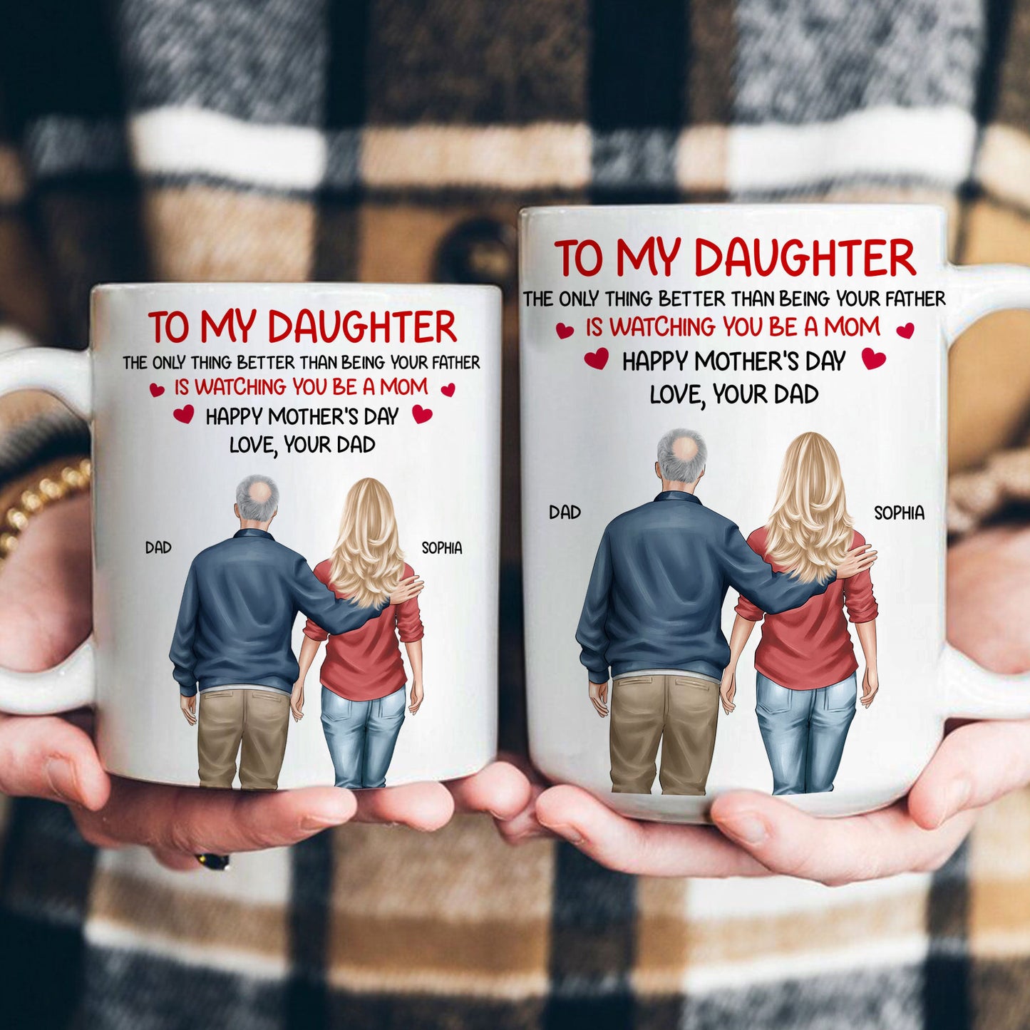 Watching_You_Be_A_Mom_Mother_s_Day_Gift_For_Daughter_From_Dad_Mom_Personalized_Mug_4