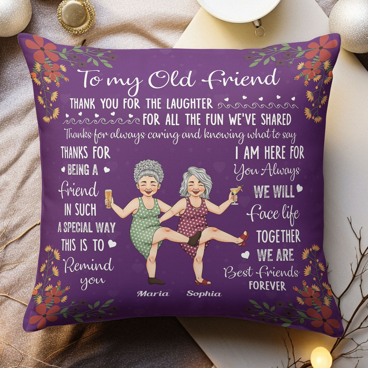 We Are Best Friends Forever - Personalized Pillow (Insert Included)
