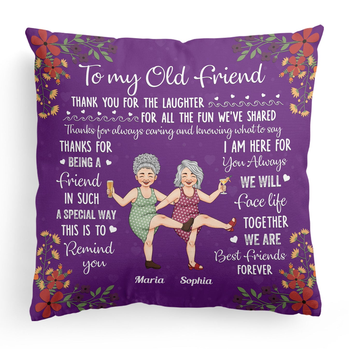 We Are Best Friends Forever - Personalized Pillow (Insert Included)