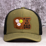 We Caught The Best Dad - Baseball, Softball Dad With Kids' Names - Personalized Cap