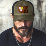 We Caught The Best Dad - Baseball, Softball Dad With Kids' Names - Personalized Cap