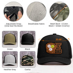 We Caught The Best Dad - Baseball, Softball Dad With Kids' Names - Personalized Cap