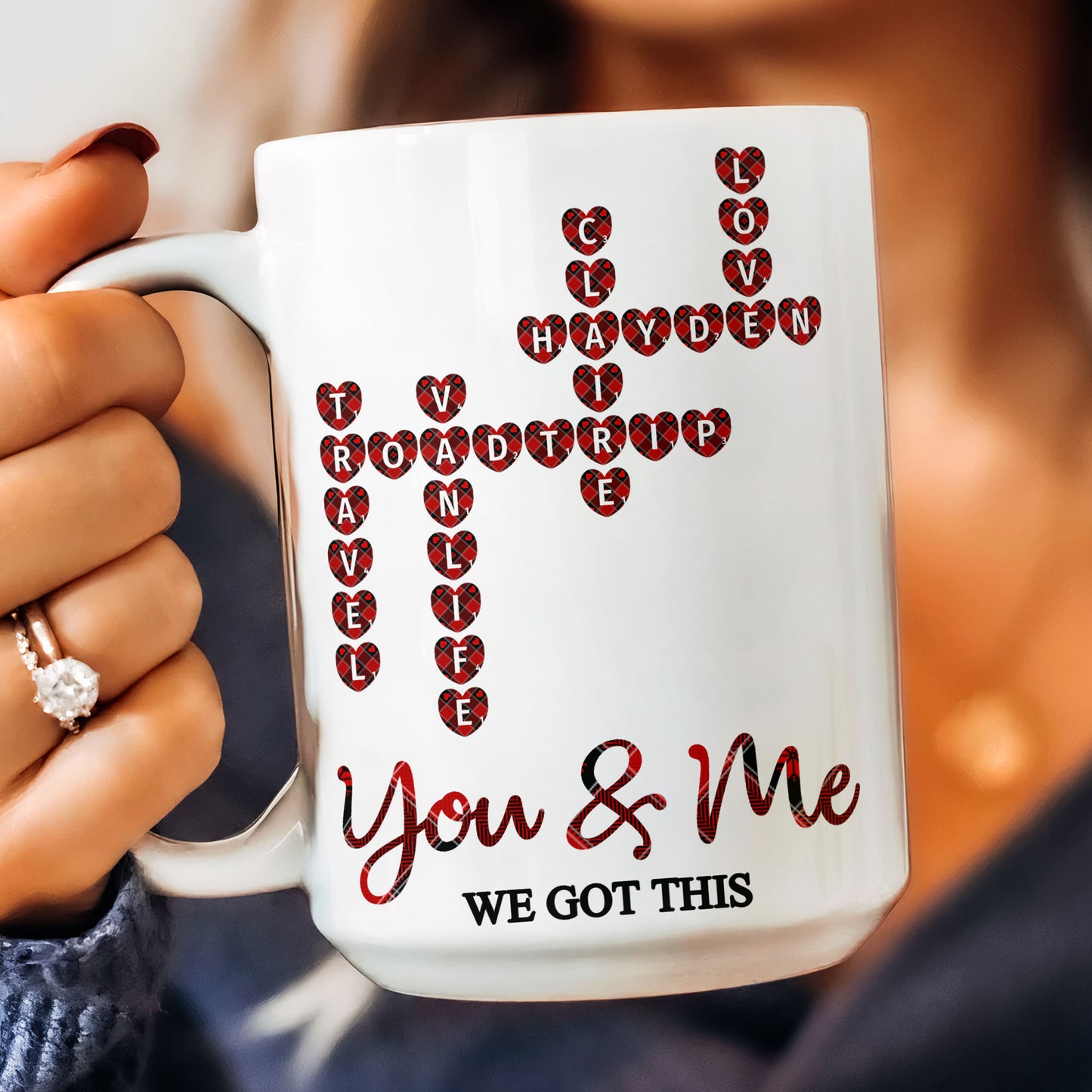 We Got This Scrabble Name Love - Personalized Mug