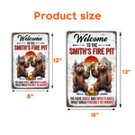 We Have Booze And Open Flames, - Personalized Metal Sign