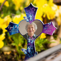 We Have You In Our Hearts - Personalized Photo Garden Stake