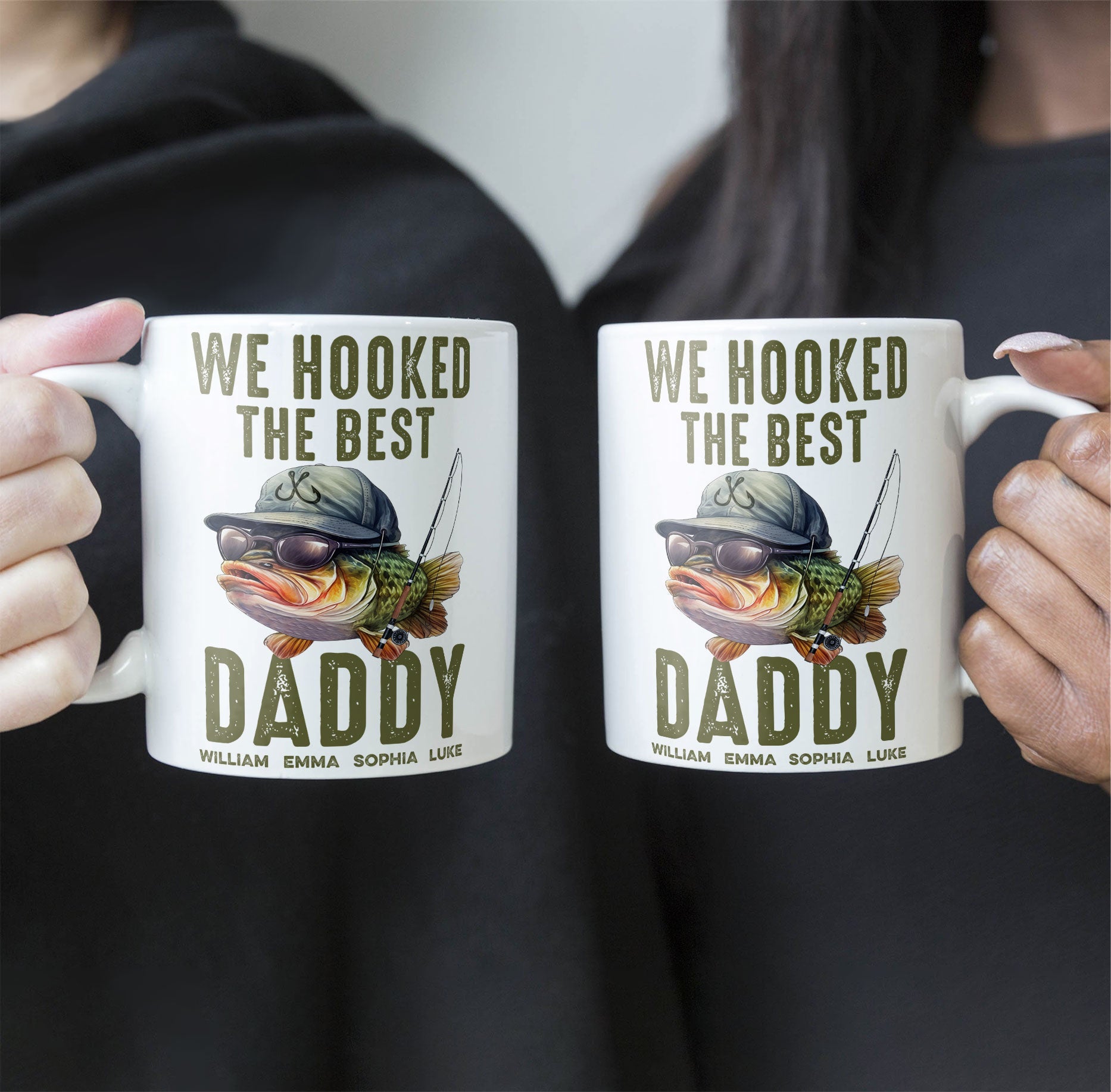 We Hooked The Best Dad, Grandpa, Papa - Personalized Mug – Macorner