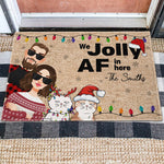 We Jolly Af In Here - Personalized Doormat