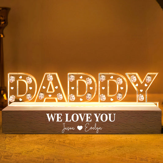 We Love You Daddy - Personalized LED Night Light