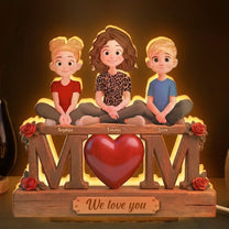 We Love You Mother's Day Gift For Mom, Mum, Wife - Personalized Night Light