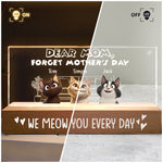We Meow You Every Day - Personalized LED Night Light