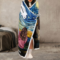 We Miss You I'm Always With You Memorial Blanket - Personalized Wearable Blanket