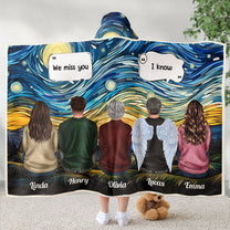 We Miss You I'm Always With You Memorial Blanket - Personalized Wearable Blanket