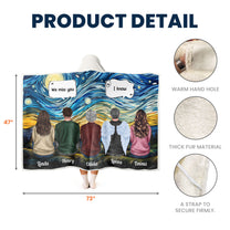 We Miss You I'm Always With You Memorial Blanket - Personalized Wearable Blanket