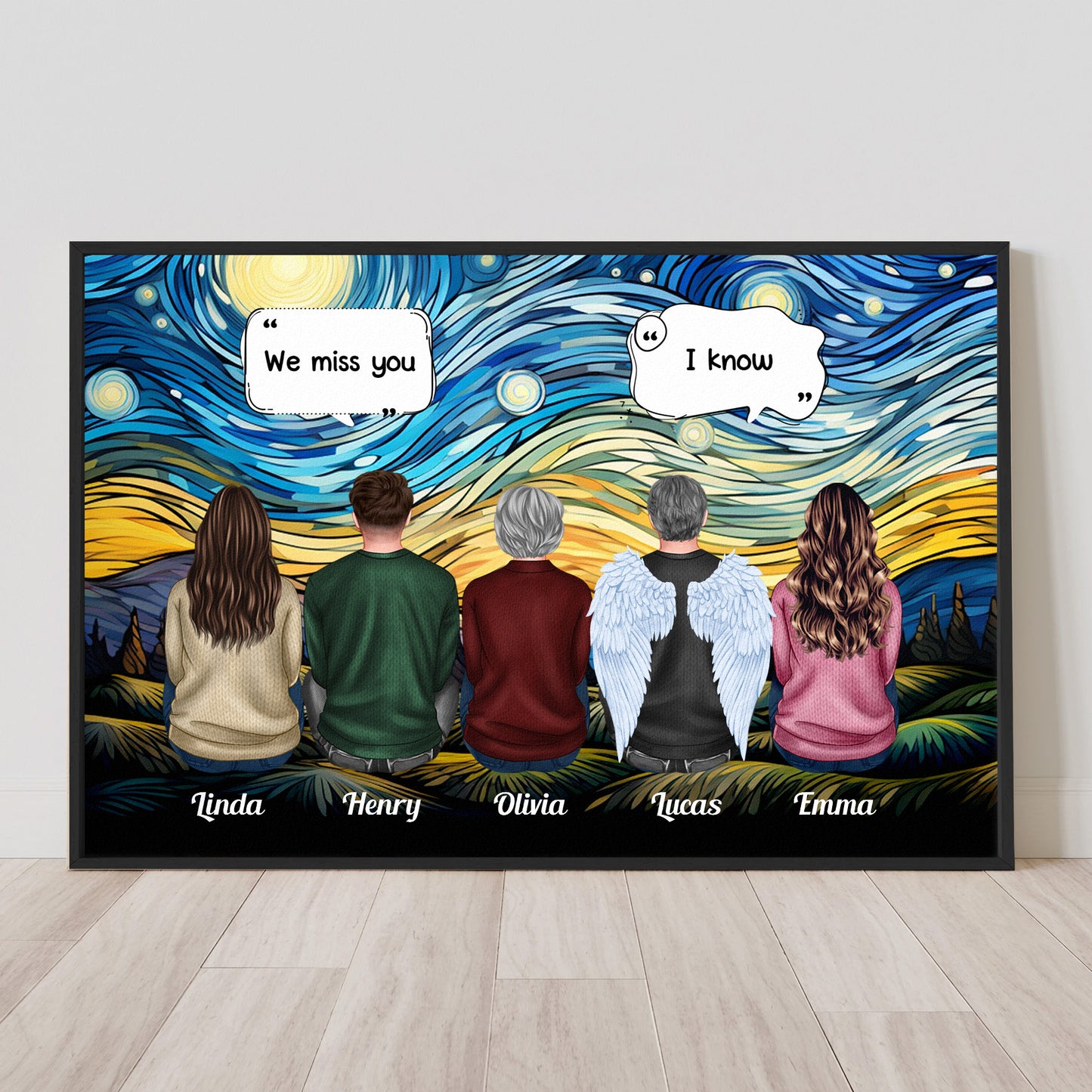 We Miss You I'm Always With You Memorial Gift - Personalized Poster/Canvas