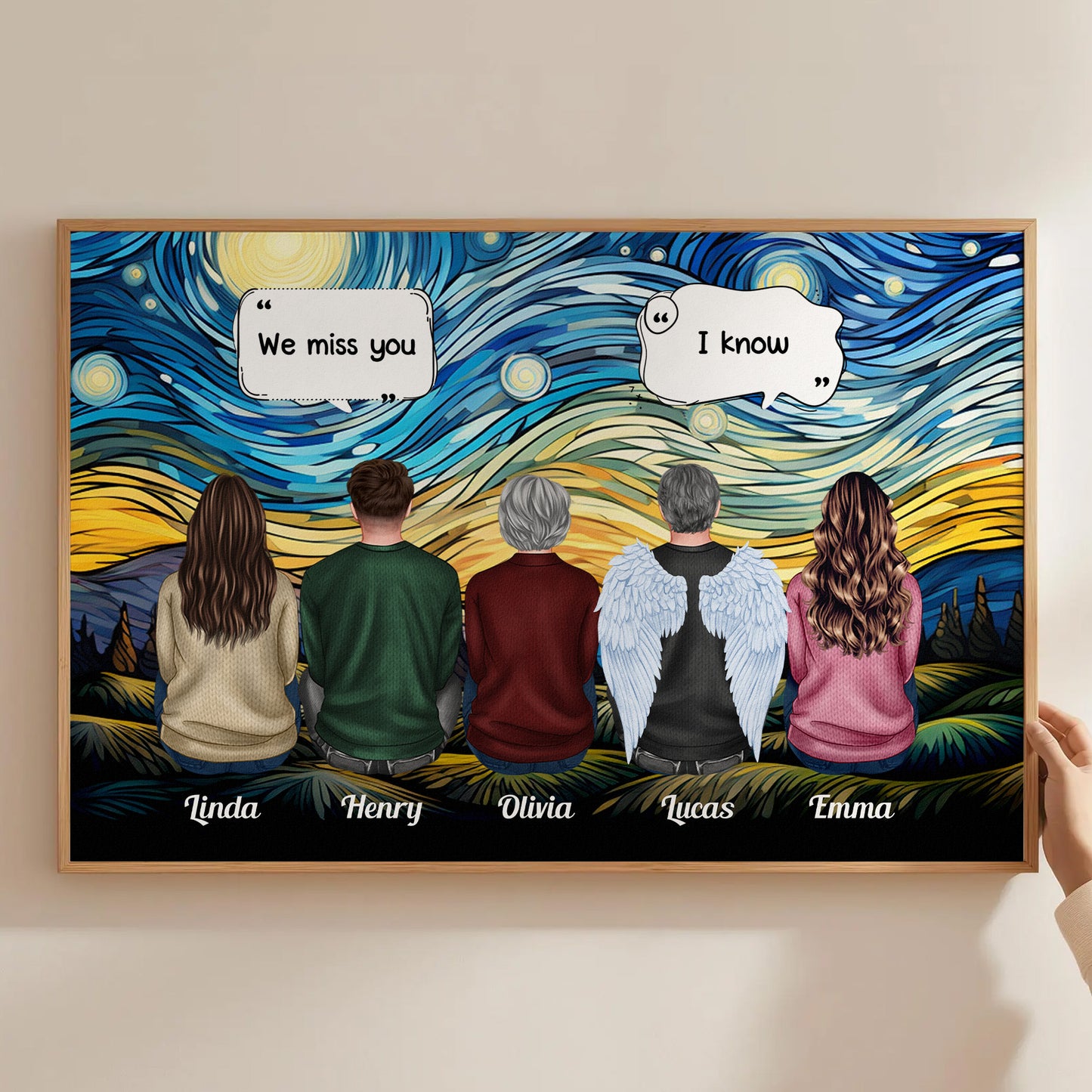 We Miss You I'm Always With You Memorial Gift - Personalized Poster/Canvas