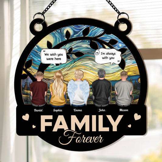 We Miss You I'm Always With You - Personalized Window Hanging Suncatcher Ornament