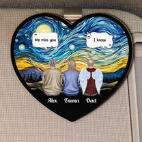 We Miss You I'm Always With You - Personalized Wooden Car Visor