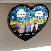We Miss You I'm Always With You - Personalized Wooden Car Visor