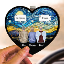 We Miss You I'm Always With You - Personalized Wooden Car Visor