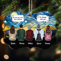 We Miss You More Than Anything I'm Always With You - Personalized Wooden Ornament
