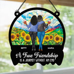 We Never Walk Alone - Personalized Window Hanging Suncatcher Ornament