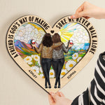 We Never Walk Alone - Personalized Wood And Acrylic Wall Art