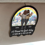We Never Walk Alone - Personalized Wooden Car Visor Clip