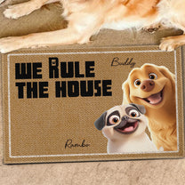 We Rule The House - Personalized Doormat