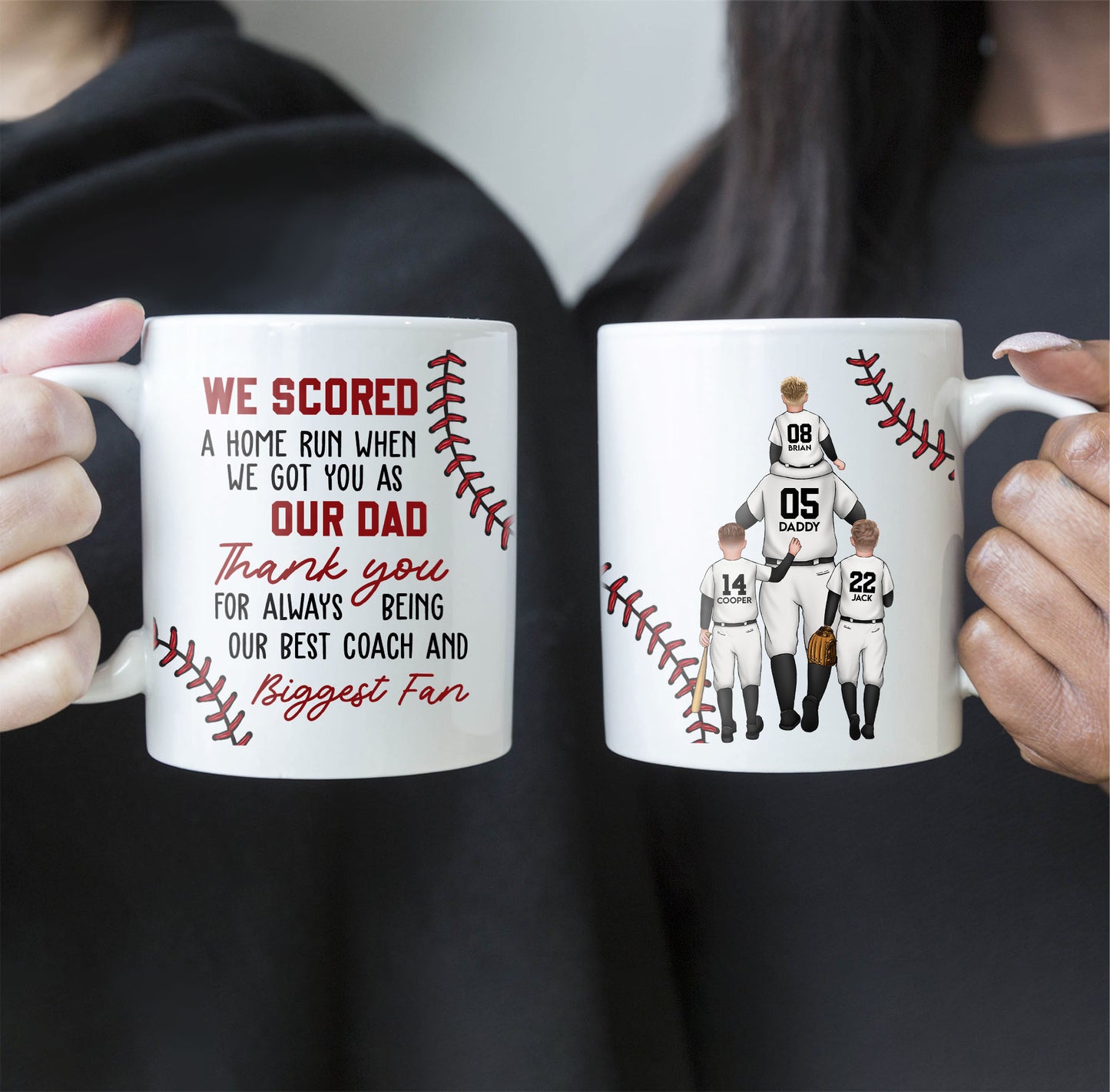 We Scored A Home Run - Personalized Mug