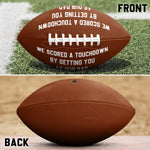 We Scored A Touchdown By Getting You As Our Dad - Personalized Football