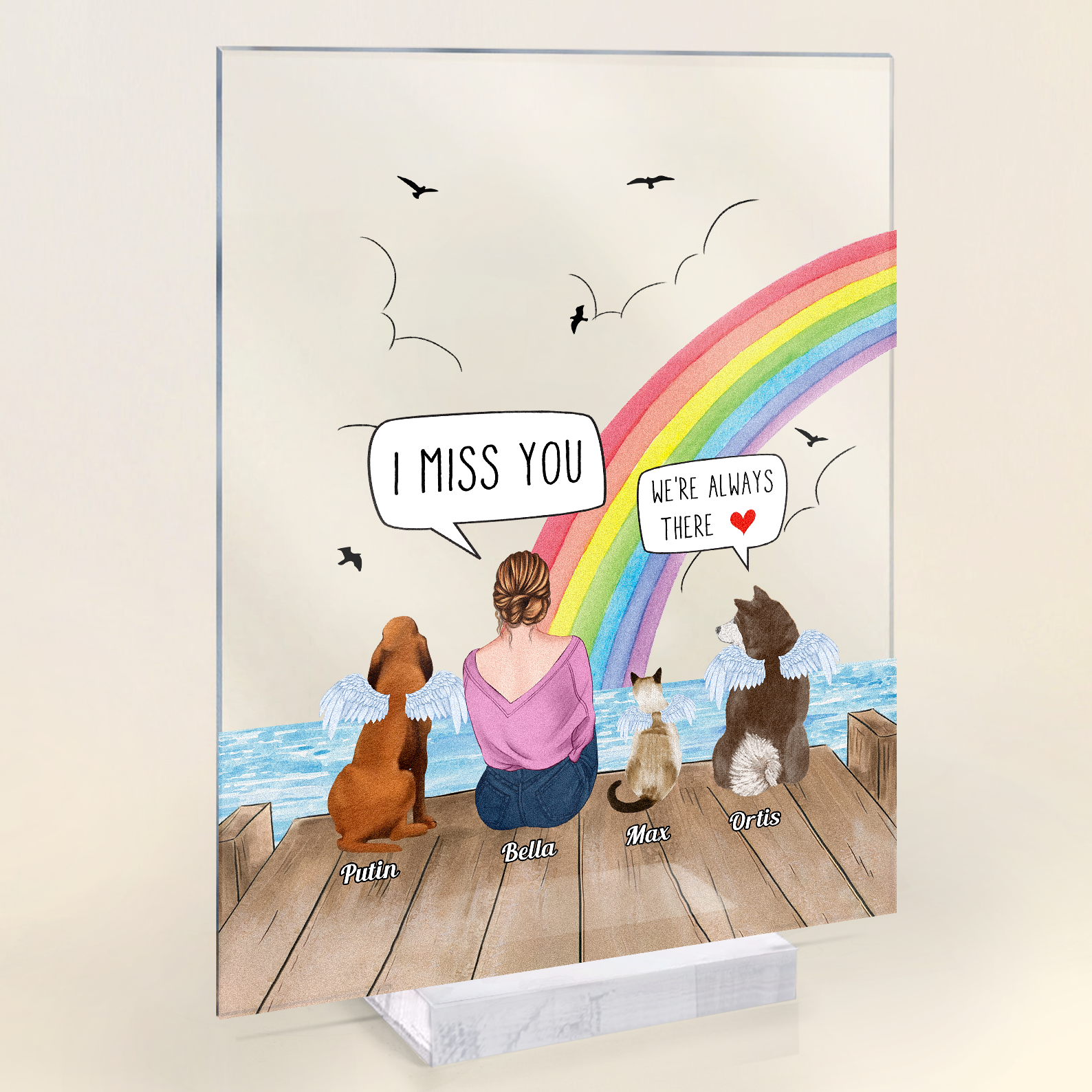 We Still Talk About You - Personalized Acrylic - Memorial Gift For Dog Owner, Grief Gift, Sympathy Gift For Dog Owners