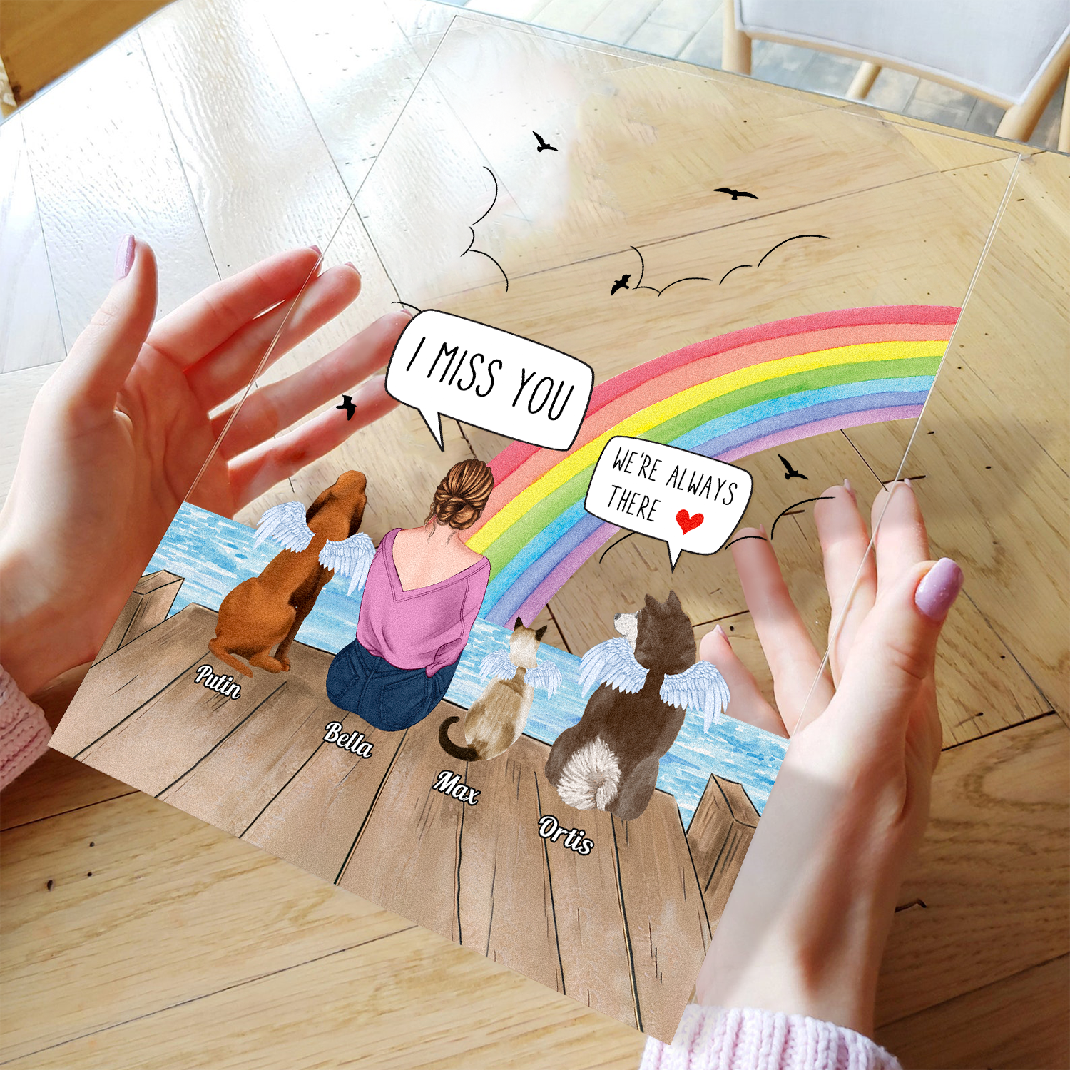 We Still Talk About You - Personalized Acrylic - Memorial Gift For Dog Owner, Grief Gift, Sympathy Gift For Dog Owners