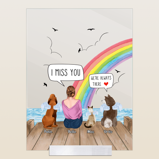 We Still Talk About You - Personalized Acrylic - Memorial Gift For Dog Owner, Grief Gift, Sympathy Gift For Dog Owners