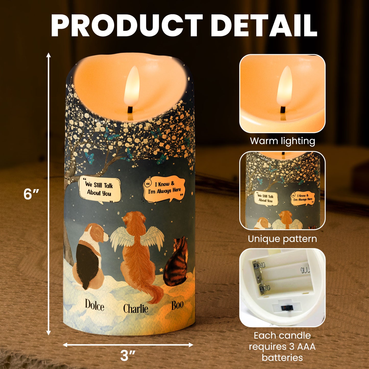 We Still Talk About You - Personalized LED Candle