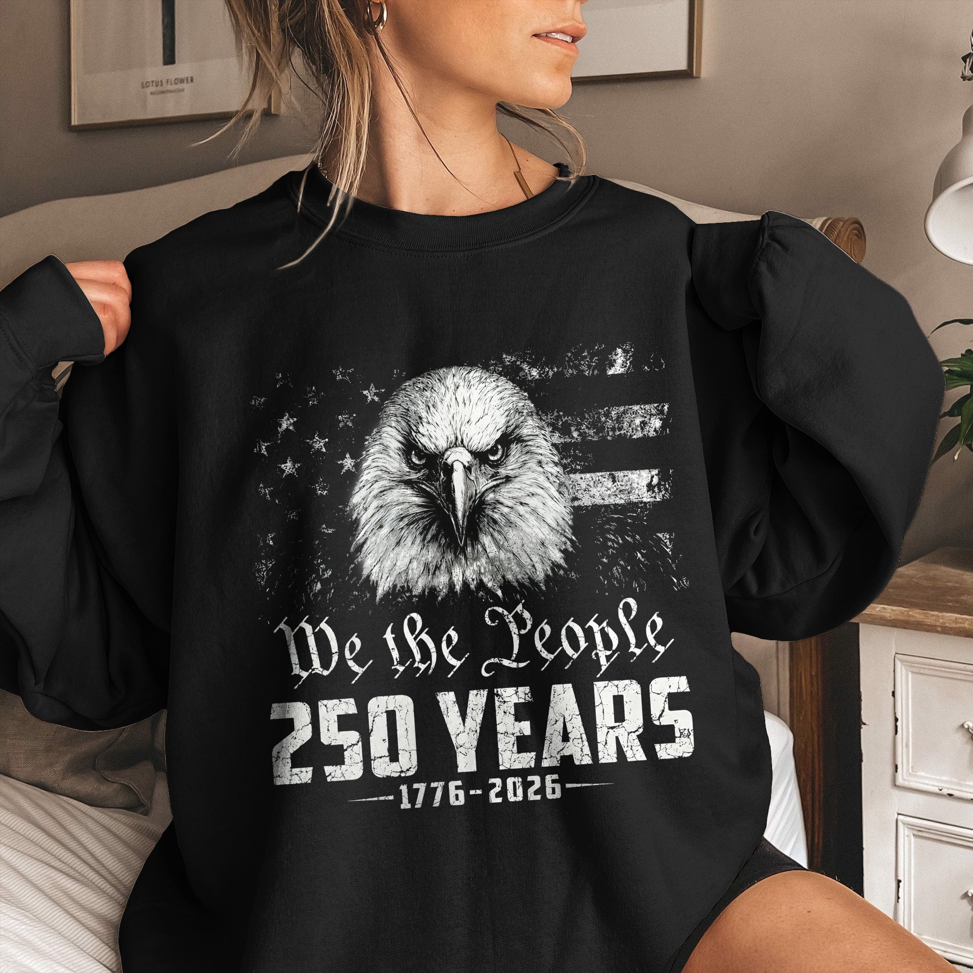 We The People Eagel Monochrome - Shirt