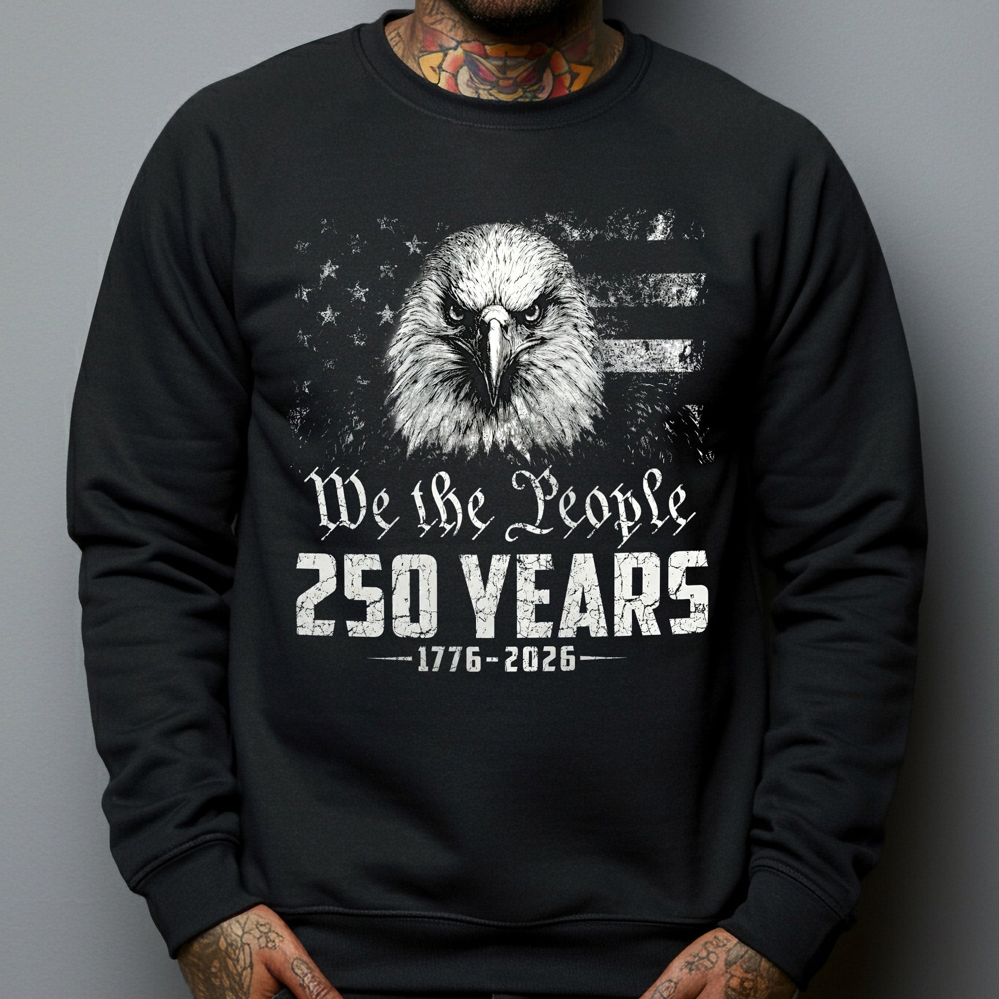 We The People Eagel Monochrome - Shirt