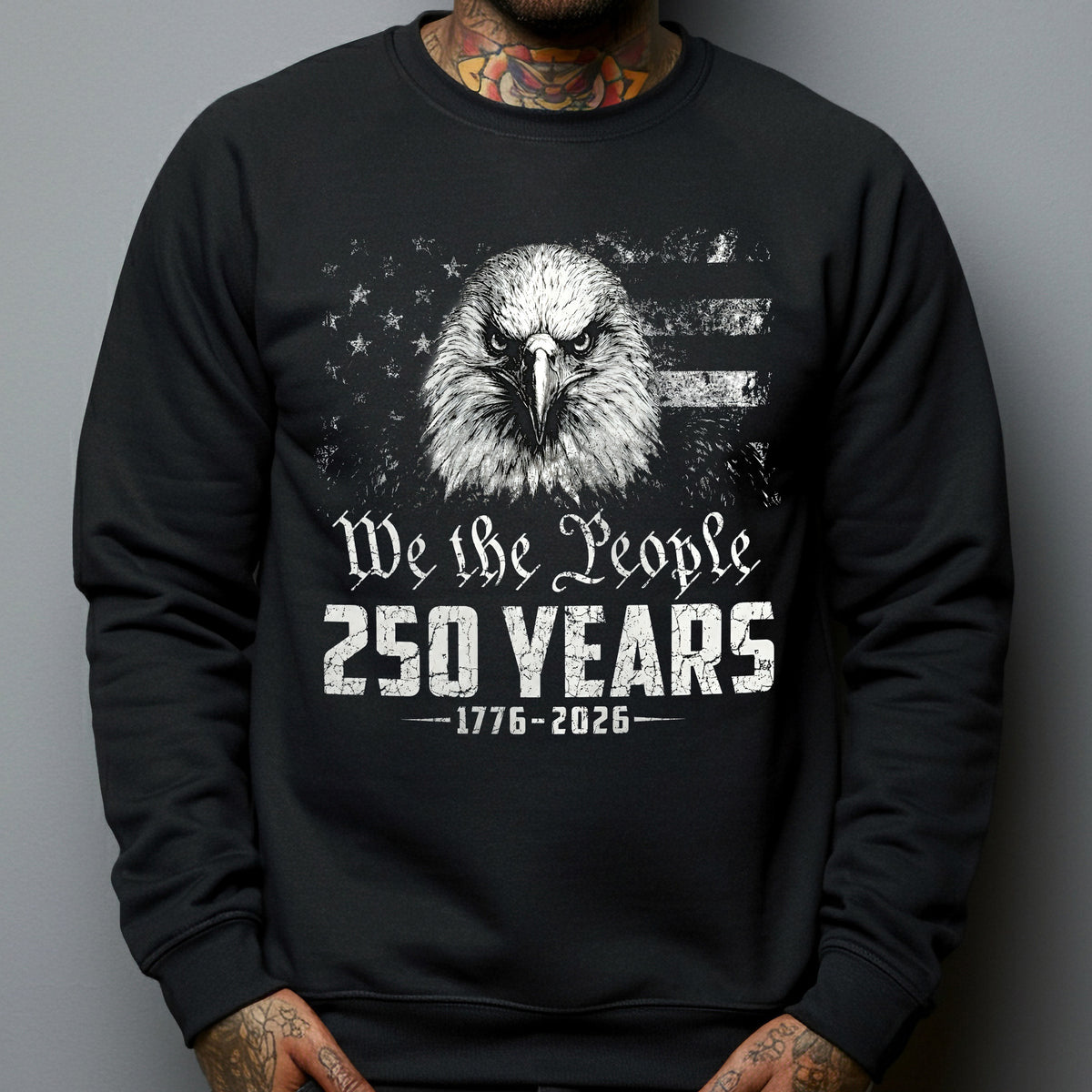We The People Eagel Monochrome - Shirt