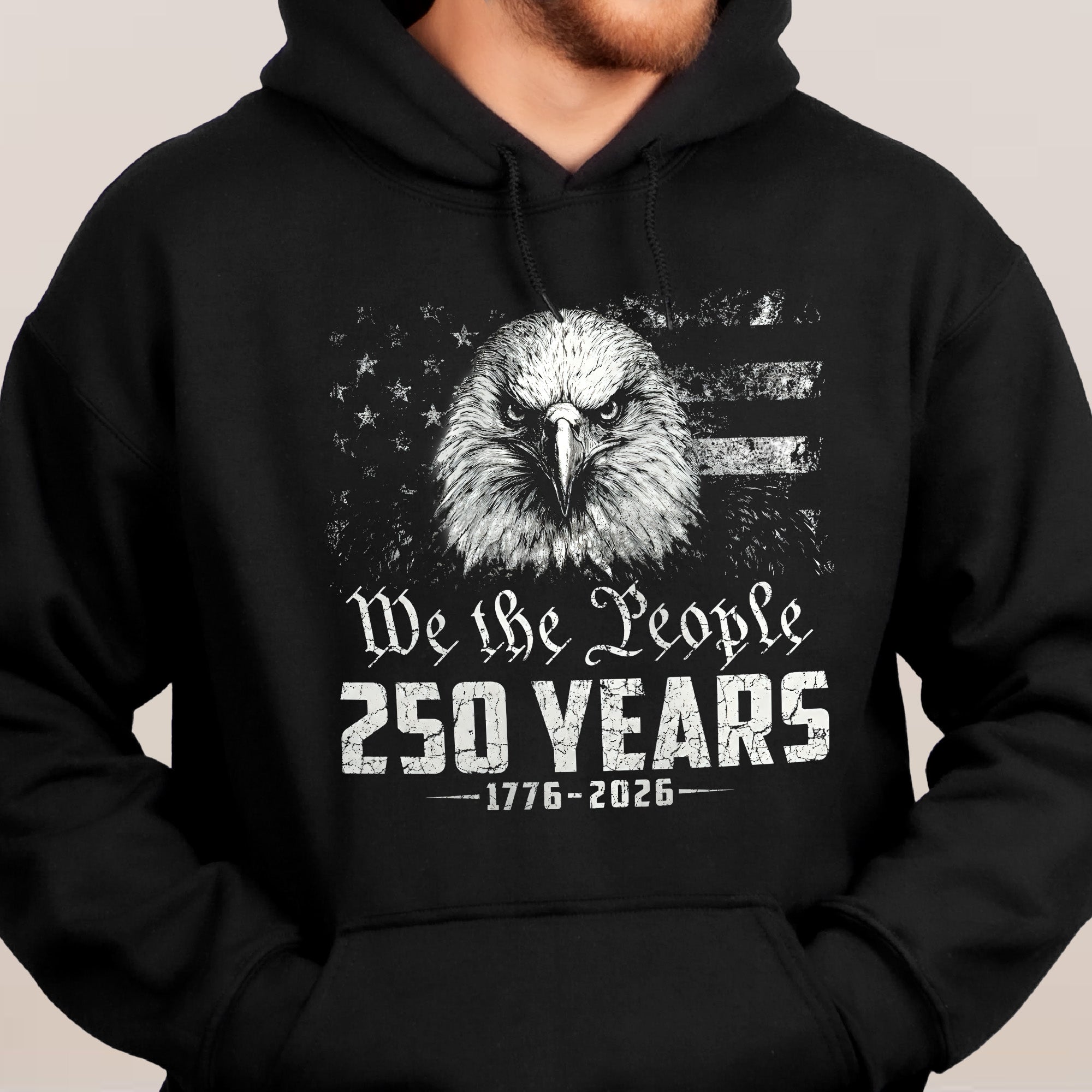 We The People Eagel Monochrome - Shirt
