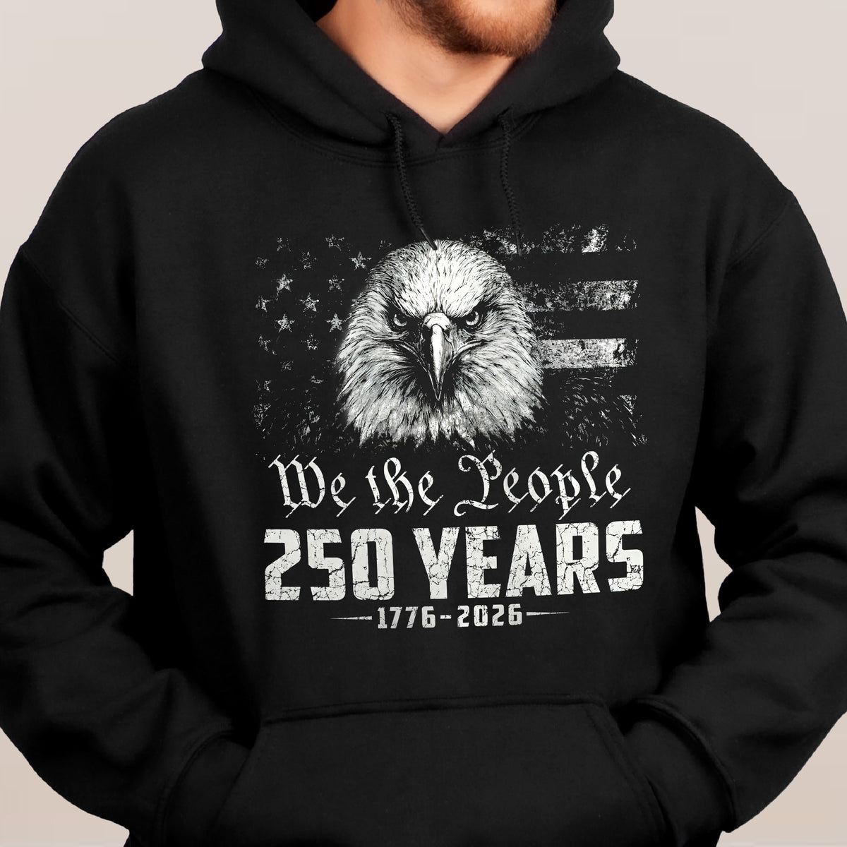 We The People Eagel Monochrome - Shirt