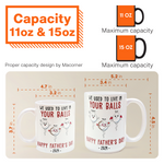 We Used To Lived In Your Balls Happy Father's Day 2026 - Personalized Mug