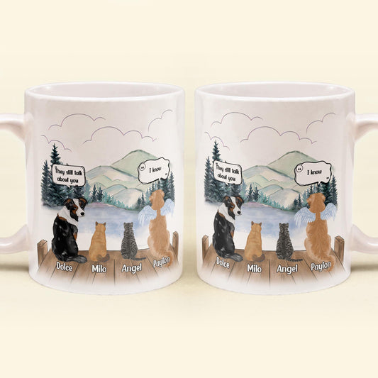 We Still Think About You - Personalized Mug - Memorial, Loving Gift For Pet Loss Owners, Pet Lovers