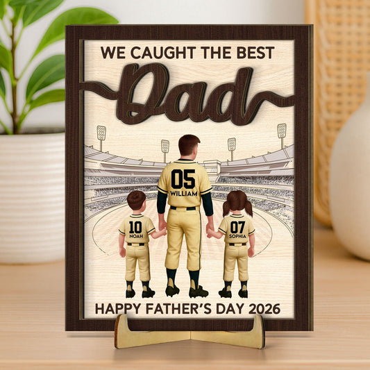 We_Caught_The_Best_Dad_Mom_Personalized_Wooden_Plaque_1