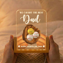 We-Caught-The-Best-Dad.Mom---Personalized-Wooden-Plaque-2