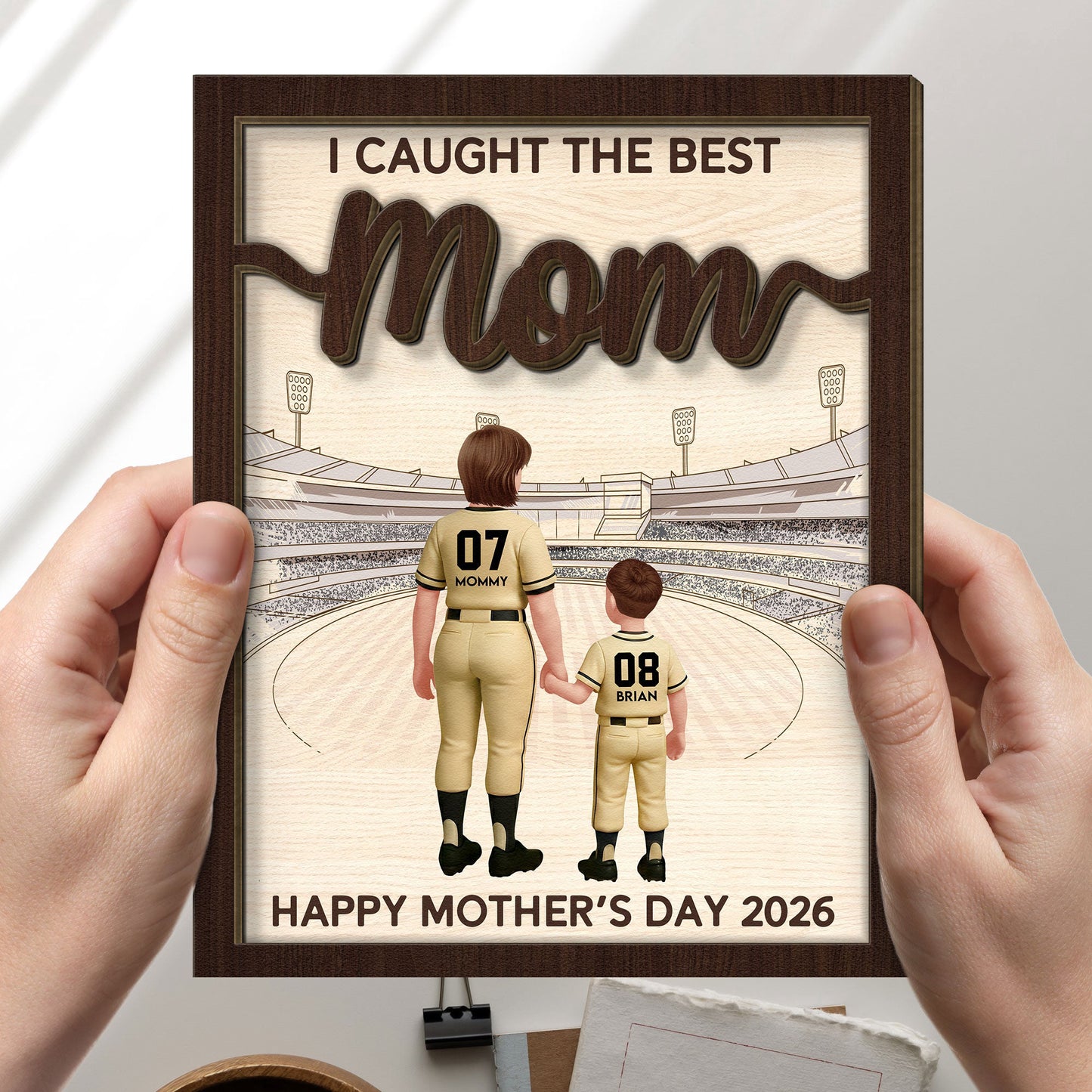 We_Caught_The_Best_Dad_Mom_Personalized_Wooden_Plaque_3