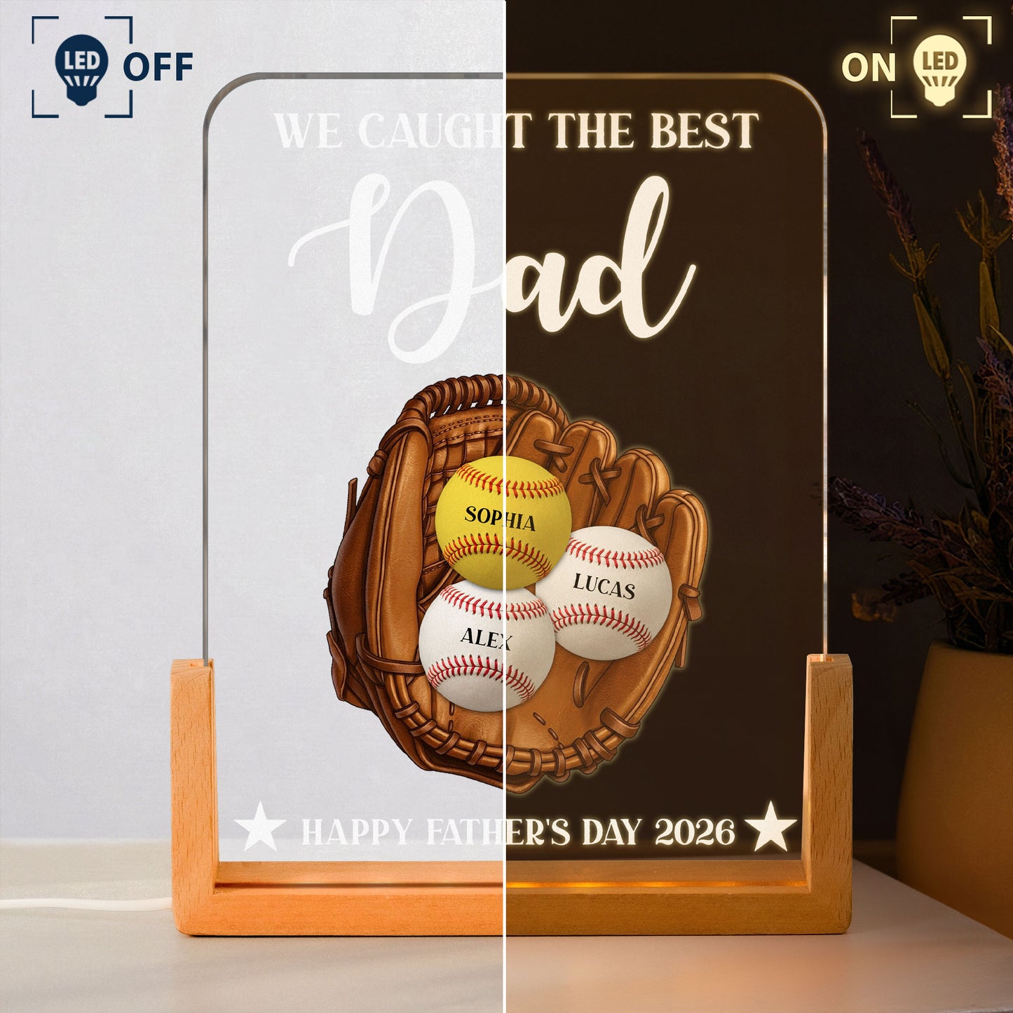 We-Caught-The-Best-Dad.Mom---Personalized-Wooden-Plaque-3